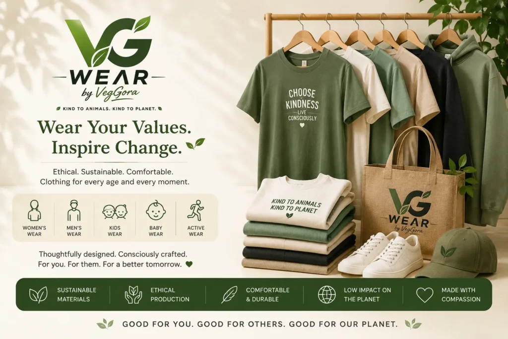VG Wear premium ethical clothing by VegGora