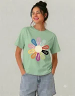 COLORFUL HAIR CLIPS GRAPHIC UNISEX T-SHIRT - Image 5