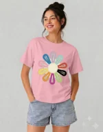 COLORFUL HAIR CLIPS GRAPHIC UNISEX T-SHIRT - Image 6