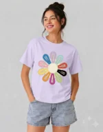 COLORFUL HAIR CLIPS GRAPHIC UNISEX T-SHIRT - Image 7