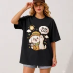 STAY COZY ALPACA OVERSIZED T-SHIRT - Image 3