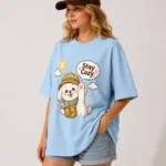 STAY COZY ALPACA OVERSIZED T-SHIRT - Image 2