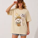 STAY COZY ALPACA OVERSIZED T-SHIRT - Image 5