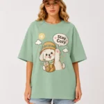 STAY COZY ALPACA OVERSIZED T-SHIRT - Image 7