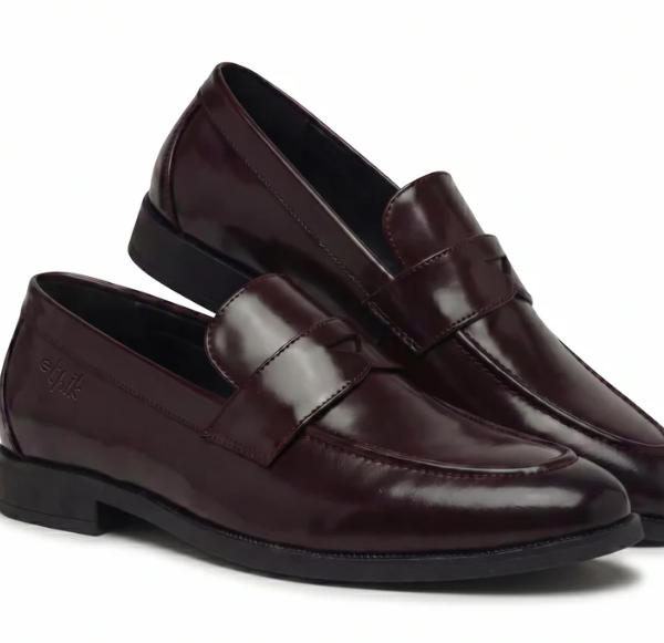 Ethik Simplicist Brown Penny Loafers – Premium Vegan Slip-On Formal Shoes