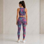 Abstract Crop top & Leggings Set - Image 3
