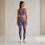 Abstract Crop top & Leggings Set - Image 2