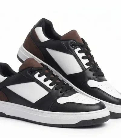 Brown Mesh Sneakers