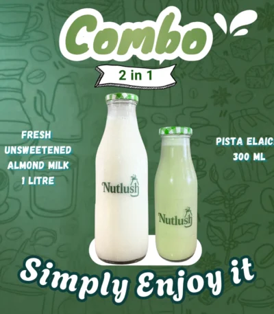 Fresh Almond Milk and Milkshake Combo