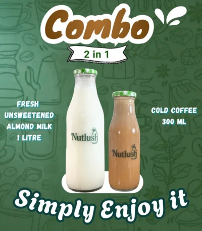Fresh Almond Milk and Milkshake Combo