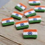 Handmade Indian Flag Brooch
