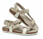 Multicolor Velcro Strap Sandals