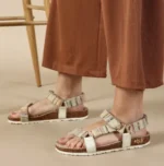 Multicolor Velcro Strap Sandals