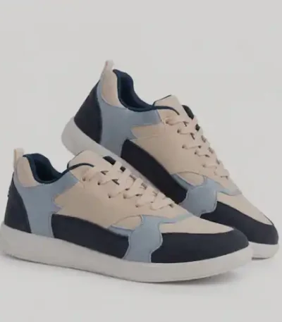 Ice Blue Suede Sneakers