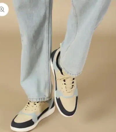 Ice Blue Suede Sneakers