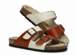 White Rust Double Buckle Sandals White Rust Double Buckle Sandals