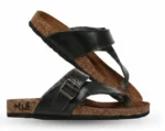 Black Cross Strap Sandals