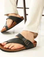 Black Cross Strap Sandals