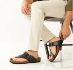 Black Cross Strap Sandals