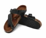 Black Cross Strap Sandals