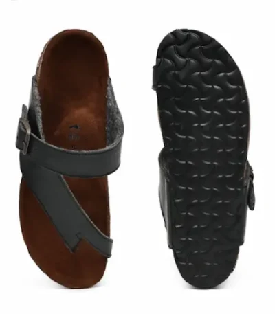 Black Cross Strap Sandals