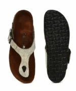 Forest Green Adjustable Strap Sandals