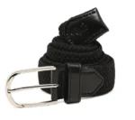 Urban Braid Black Belt | Stretch Vegan Casual Belt