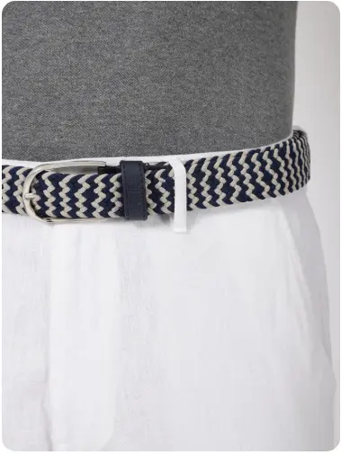 Ethik Urban Braid Blue White Belt
