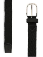 Urban Braid Black Belt | Stretch Vegan Casual Belt