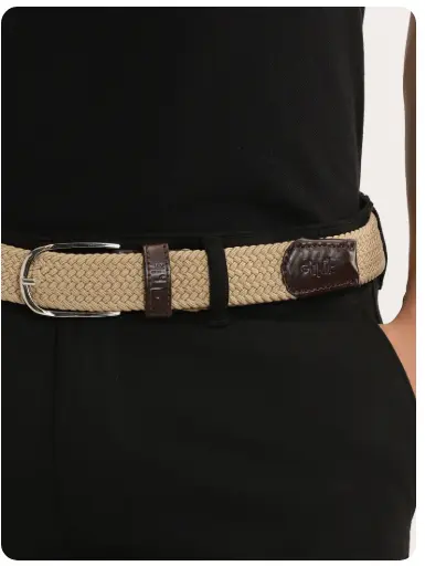 Ethik Urban Braid Beige Belt