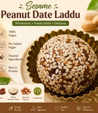 Sesame Peanut Date Laddu