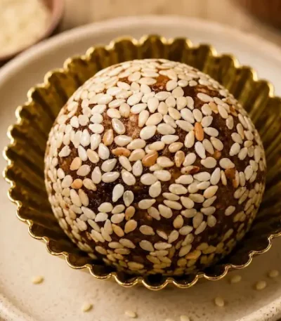 Sesame Peanut Date Laddu