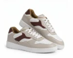 Olive Beige Strap Sneakers