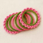Hariyali Teej Special Crochet Bangles – Handcrafted Traditional Bangle Se