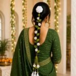 Teej Celebration Hamper – Handmade Crochet Bangles, Paranda & Mehndi Combo - Image 6