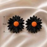 Handmade Clay Flower Earring Duo - Image 2