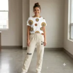 Retro Floral Co-Ord Set | Oversized AOP T-Shirt & Terry Sweatpants |