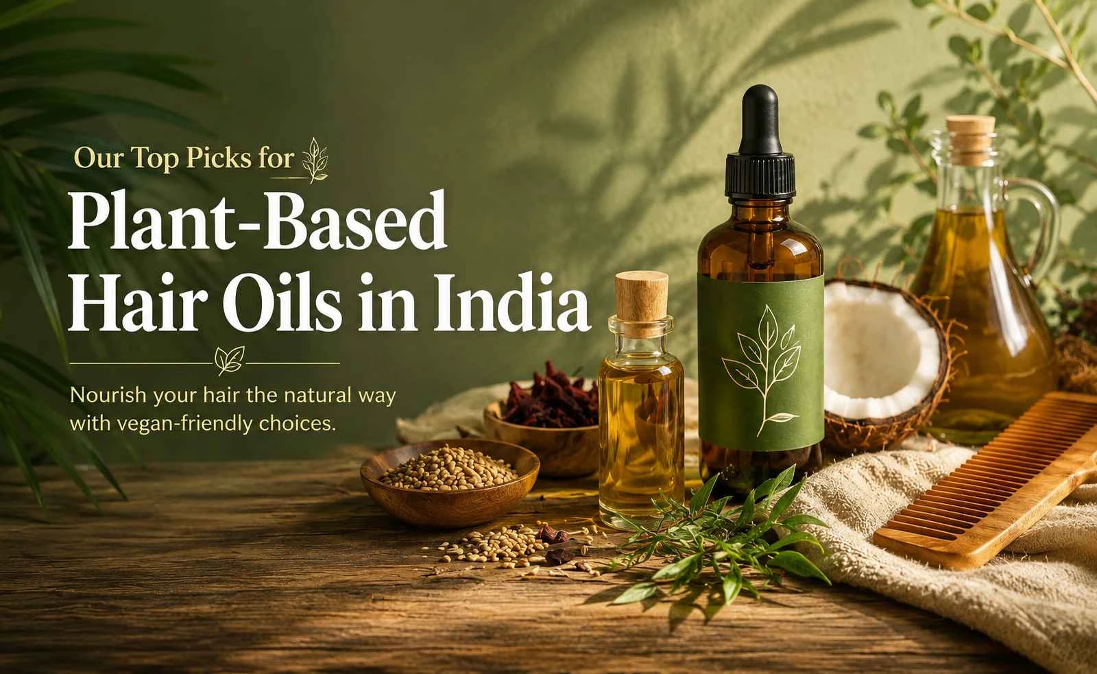 Best vegan hair oils in India with natural botanical ingredients