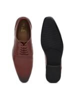 Ethik Amiable Tan Derby Shoes | Premium Vegan Formal Lace-Up Shoes for Men - Image 3