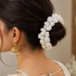 Traditional Handmade White Gajra for Women - Image 3
