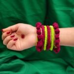 Teej Celebration Hamper – Handmade Crochet Bangles, Paranda & Mehndi Combo - Image 3