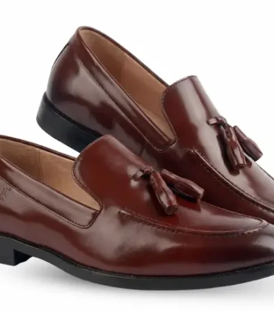 Tan Tassel Loafers