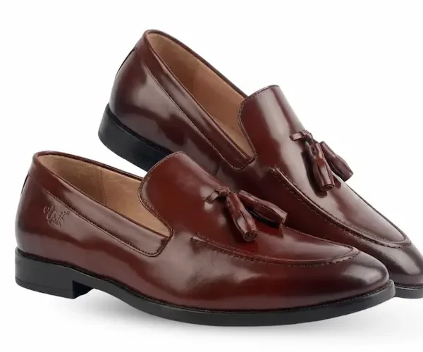 Tan Tassel Loafers