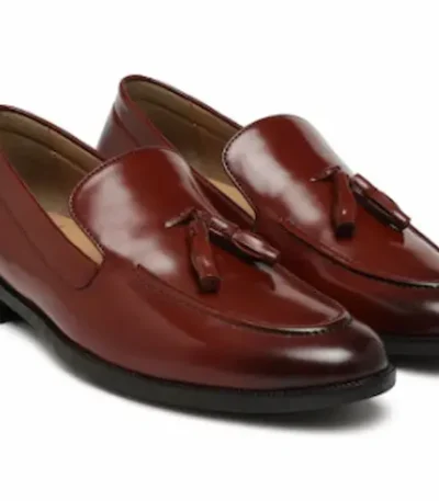 Tan Tassel Loafers