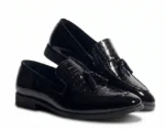 Patent Black Tassel Loafers