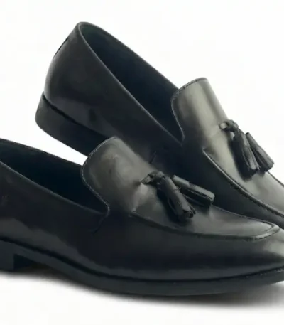 Olive Tassel Loafers