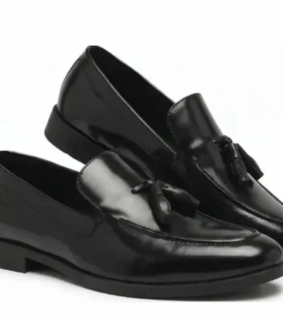 Black Tassel Loafers