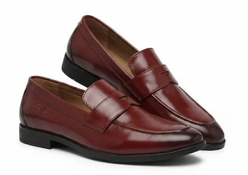 Tan Penny Loafers