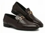 Brown Horsebit Loafers