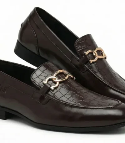 Brown Horsebit Loafers